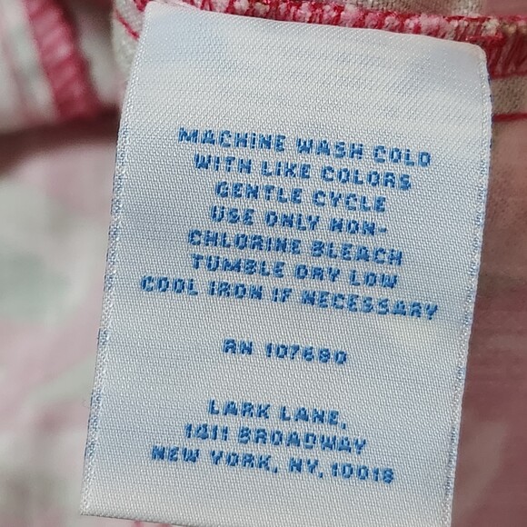 Lark Lane Women’s Button Down Shirt – Size 14, Pink Multicolor, 3/4 Sleeve - Picture 4 of 9